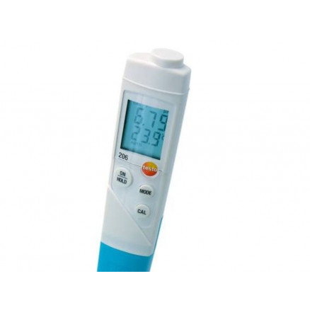 PH METRE COMPACT TESTO 206-PH2 LIVRE EN KIT (COMPLET+MALETTE)