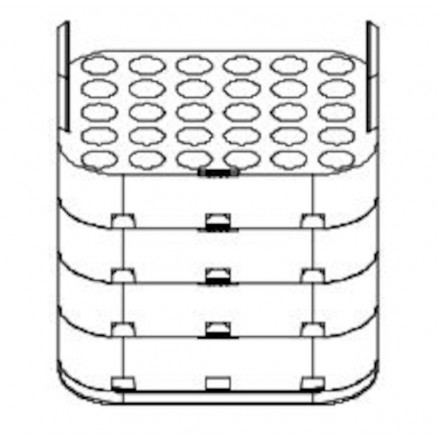 ADAPTATEUR MICROTUBE 56X 1,5/2ML - HETTICH 4730
