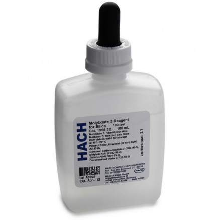 MOLYBDATE (III) POUR SILICE HACH 0199532 - 100 ML