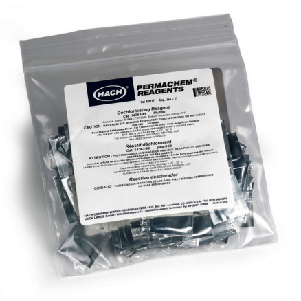 REACTIF DECHLORANT HACH 14363-69 - 100 TESTS