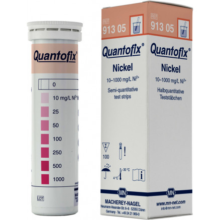 QUANTOFIX NICKEL 0-1000MG/L BANDELETTES 91305 - 100 TESTS