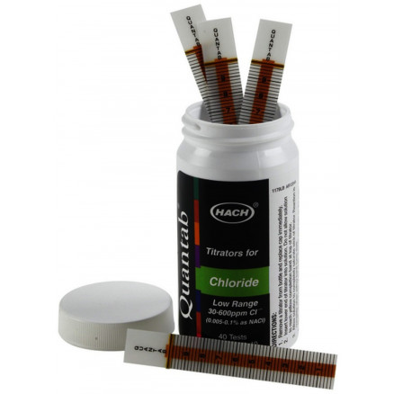 BANDELETTES CHLORURE QUANTAB 30-600MG/L - BOITE DE 40