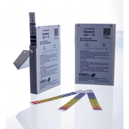 PAPIER PH 1-12 DOSATEST EN BANDELETTES 85424 - X200