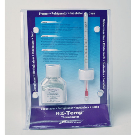 THERMOMETRE EN FLACON FRIO- TEMP ETUVE +20/+130'C L. ROUGE