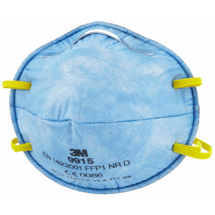MASQUE 3M 9915 FFP1 POUSSIERES ET GAZ ACIDE - PACK DE 20
