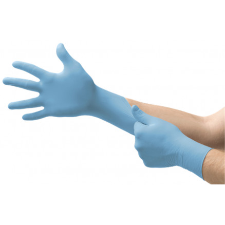 GANTS VERSATOUCH EN NITRILE BLEU NON STERILE T.9,5/10 X100