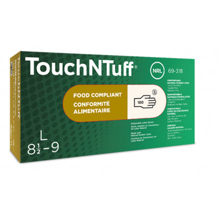 GANTS TOUCH N'TUFF NON POUDRES LONG.240MM T.9,5/10 PAR X100