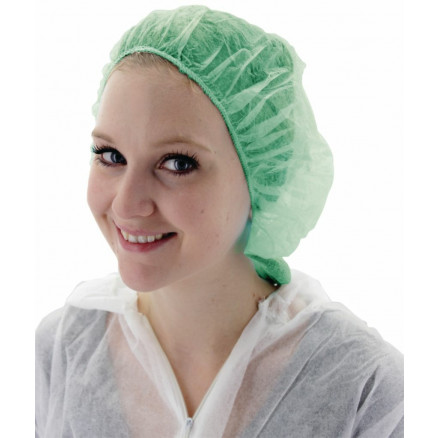 CHARLOTTE EN PP COULEUR VERTE NON STERILE D.53CM - PACK 100