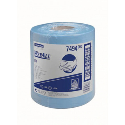 ESSUYEUR WYPALL L10 BLEU 185 X 380MM -630 FEUILLES - PACK X6