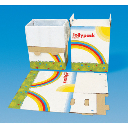 POUBELLE EN CARTON JOLLYPACK 20 LITRES - PACK DE 10