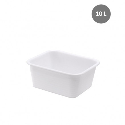 BAC EN HDPE TRANSLUCIDE FORME HAUTE CAP.10L -D.370X310X155MM