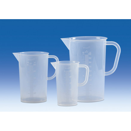 BECHER A BEC GRADUE MASSE AVEC ANSE VITLAB PP 500ML - X12