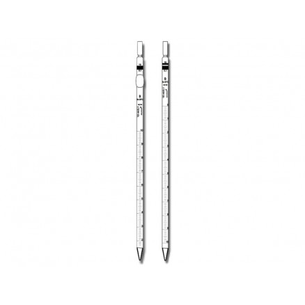 PIPETTE CL. B ZERO EN BAS 1 ML EN 0,1ML