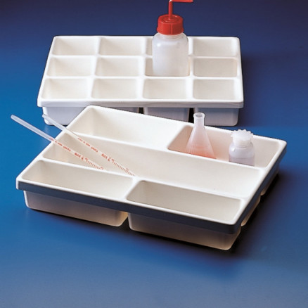 PLATEAU EN PVC 12 COMPARTI -MENTS D.303X403X63MM