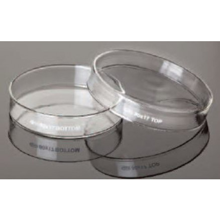 BOITE DE PETRI VERRE BORO D.60MM H.15MM - PACK DE 18