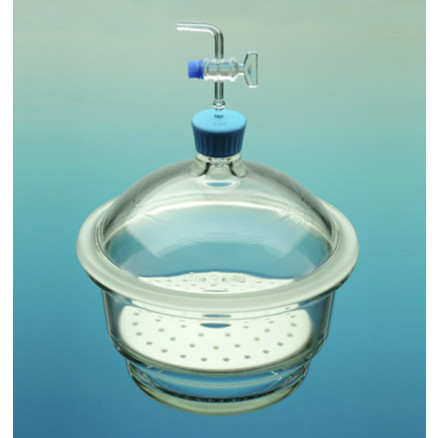 DESSICCATEUR EN VERRE SIMAX A ROBINET D.150MM