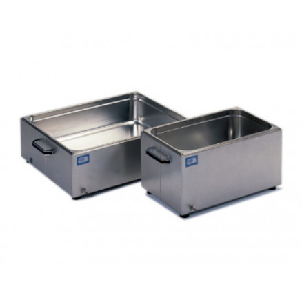 CUVE EN ACIER INOX 45L AVEC ANSES ET ROBINET H23XL70XP56CM