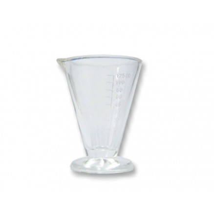 VERRE A EXPERIENCE EPAIS GRADUE DANS LA MASSE 250ML