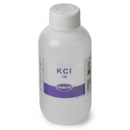 SOLUTION ELECTROLYTE KCL 3M HACH - FLACON 250ML