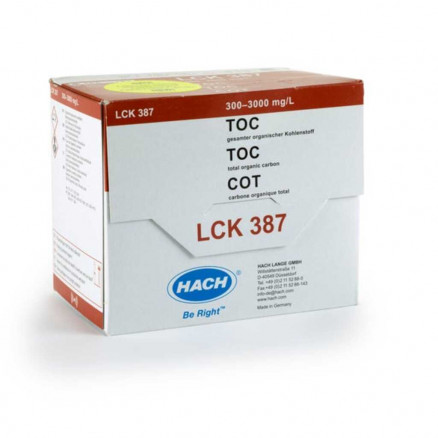 TEST EN CUVE COT 300-3000MG/L LCK387 - PACK DE 25