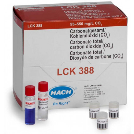 TEST EN CUVE CO2 55-550 MG/L LCK388 - PACK 25
