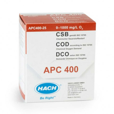 CUVETTE HACH POUR TEST DCO 0-1000MG/L - APC400 - PAR X100
