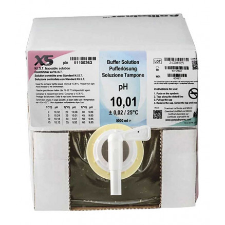 SOLUTION TAMPON PH 10,0 HUMEAU INCOLORE CERTIFIEE NIST - 5L