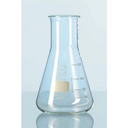 DURAN® ERLENMEYER COL LARGE VERRE BORO 3.3 500ML - PACK DE 10