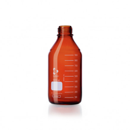 FLACON BRUN 1L VERRE DURAN GL 45 SANS BOUCHON-P.10