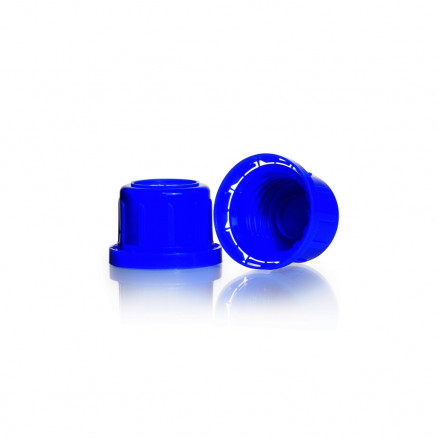 BOUCHON SCHOTT BLEU EN PP GL32 AVEC BAGUE - PACK DE 10