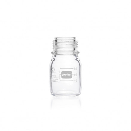 FLACON CLAIR 100ML VERRE DURAN GL 45 AVEC REVETEMENT PU-X10