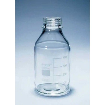 FLACON CLAIR 150ML VERRE PYREX GL45 SANS BOUOCHON - PACK 10
