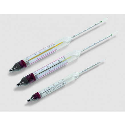 SACCHAROMETRE BRIX 15-20% AVEC THERMOMETRE +5/+25'C EN 0,2'C