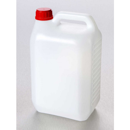 JERRICAN CARRE STERILE EN HDPE 5L AVEC BOUCHON - PAR 18