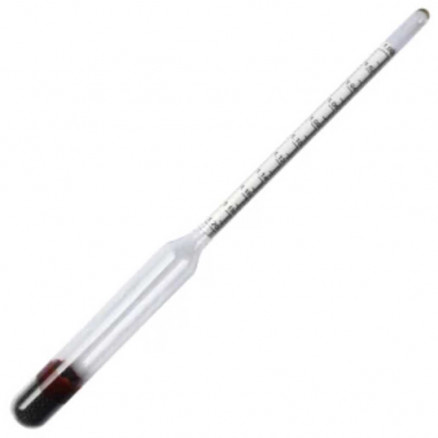 AREOMETRE 1000-1200 EN 0,002G/ CM3 AVEC THERMOMETRE L.350MM