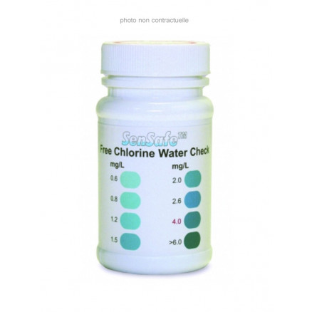 BANDELETTES CHLORE LIBRE 1-120PPM PACK DE 50