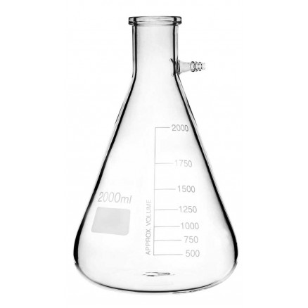 FIOLE A VIDE EN VERRE GAINEE ANTI-CHOC CAP.2L