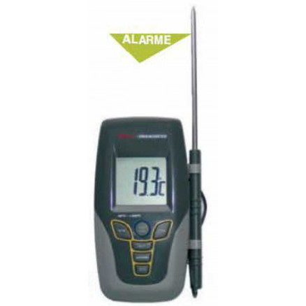 THERMOMETRE -50/+300'C AVEC SONDE FILIAIRE ET ALARME