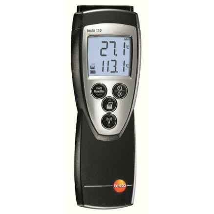 TESTO 110 AVEC SONDE I/P CABLE PLAT + CERTIFICAT -18/0/+100C
