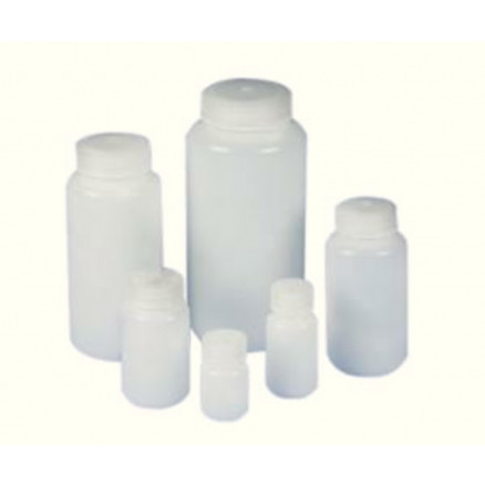 FLACON ROND EN PP L.O. AVEC CAPE A VIS - 1000ML - PACK X6