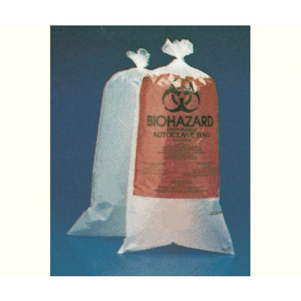 SACS POUR DECHETS BIOHAZARD 300X610 - PACK DE 100