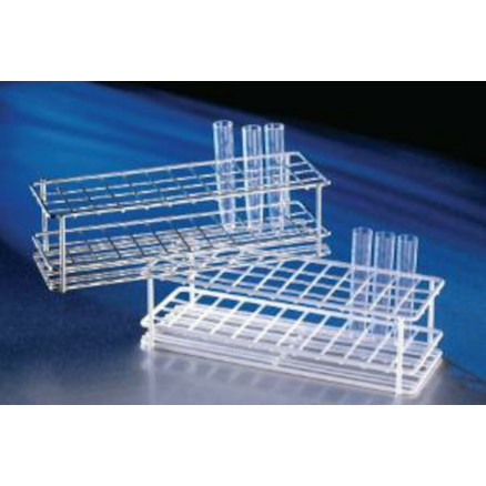 PORTOIR INOX POUR 4X12 TUBES DIAM.18MM -DIM. 250X90X70MM