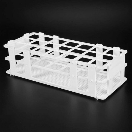 PORTOIR EN PP BLANC POUR 3 X 7 TUBES D=30MM
