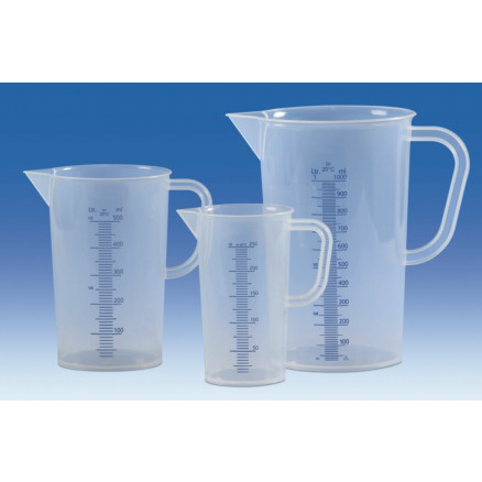 BECHER GRADUE EN PP AVEC ANSE CAPACITE 1 LITRE