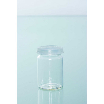 FLACON PILULIER VERRE BLANC AVEC CAPE CAP.67ML - PACK 20