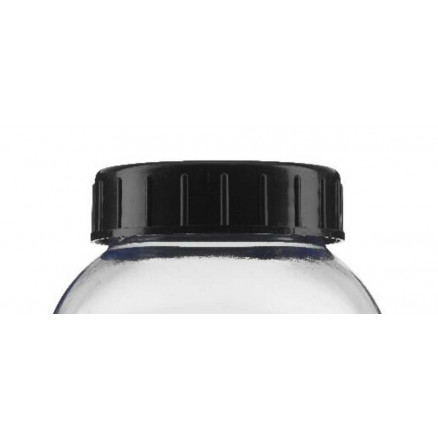 CAPUCHON PP NOIR AVEC JOINT PP POUR FLACON 500ML