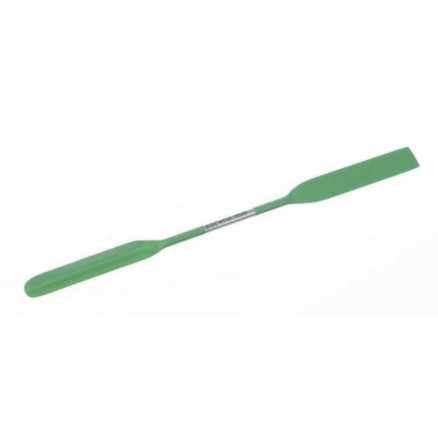DOUBLE SPATULE EN INOX LONG. 150MM LARGEUR LAME D.9MM