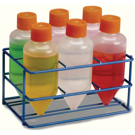 PORTOIR INOX 6 FLACONS CENTRI. 250 ML