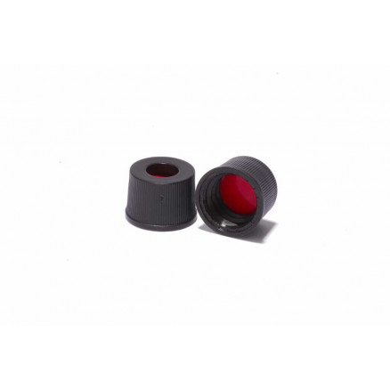 BOUCHON PLEIN EN PP NOIR BUTYL/PTFE -X1000