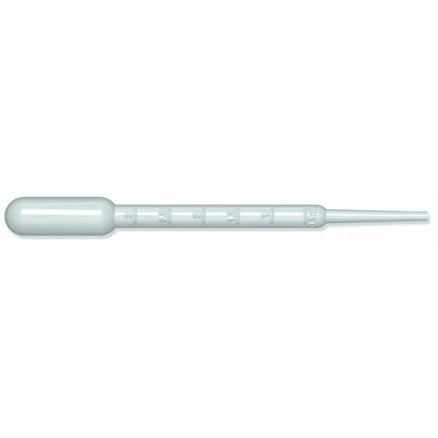 PIPETTE PASTEUR 7ML GRADUEE NON STERILE - CARTON DE 500